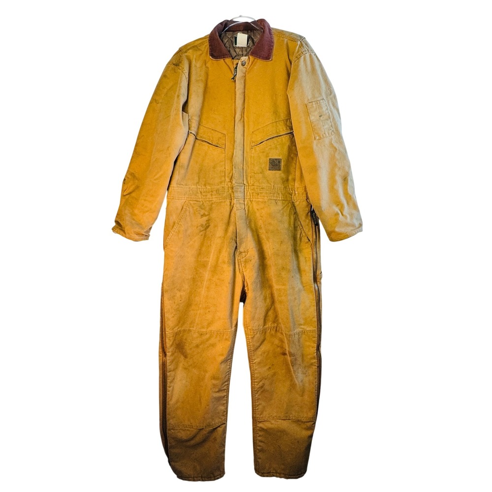 Berne Duck‎ Insulated Coveralls Men's Large Reg 44-46 Thrashed Patina Workwear